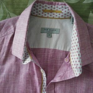 Ted Baker London Linlitt Cotton & Linen Shirt